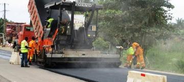 Une route en chantier