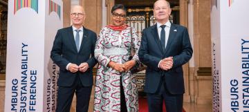 La Première ministre Judith Suminwa à la Conférence de Hambourg 