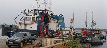 Les installations de la Socir, à Moanda