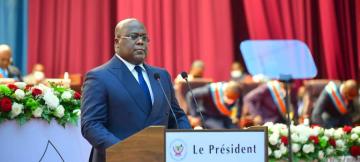 Félix Tshisekedi, lors du discours sur l'état de la nation