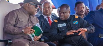 Félix Tshisekedi et Mohindo Nzangi lors du lancement de la campagne agricole à Kinshasa