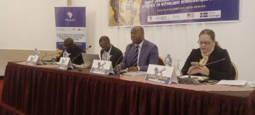 Lors de l'atelier de réflexion aux contours d’une loi nationale sur la protection des lanceurs d’alerte en RDC à Kinshasa 