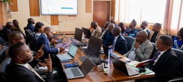 Lors du lancement officiel de la dématérialisation des procédures d’import-export à Kinshasa 