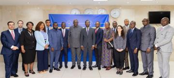 Ministre de Mines Watum Kakbamba et la délégation du Fonds monétaire international