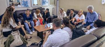 La délégaion de huit députés européens en mission en RDC