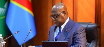 Félix Tshisekedi, lors de la 74è réunion du conseil des ministres 