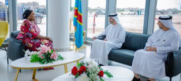 Fifi Masuka, gouverneure de la province de Lualaba, et les d’investisseurs  des Émirats arabes unis