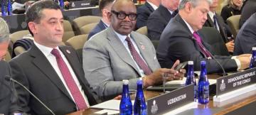 Le ministre de Mines Louis Watum, lors de la première réunion ministérielle sur les minéraux critiques, organisée par le gouvernement des États-Unis mercredi 4 février 2026