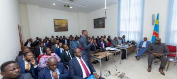 Les Enarques défendent leurs recommandations devant le ministre des Mines, Louis Watum Kabamba.