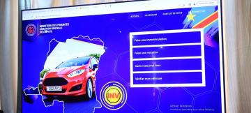Plateforme numérique de demande de plaques d'immatriculation en RDC.