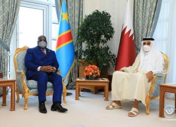 Félix Tshisekedi et l'Emir du Qatar 