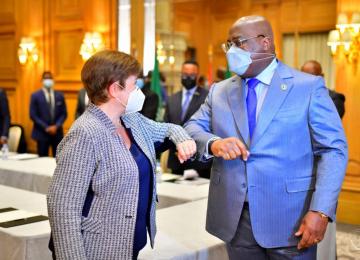 Félix Tshisekedi et la DG du FMI