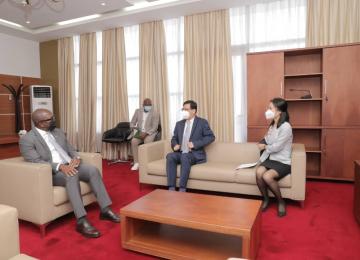 Le PM Sama Lukonde et l'ambassadeur de Chine en RDC