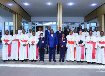 Le Président de la République et les évêques membres de la CENCO