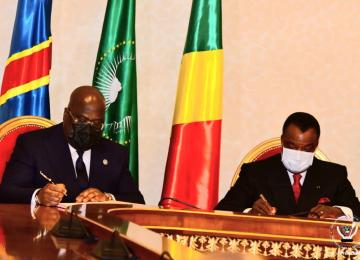 Les Présidents de la République de deux Congo 