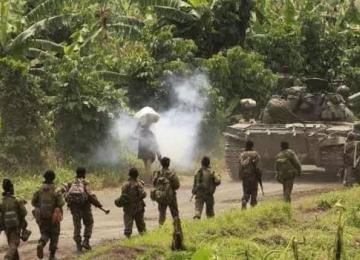 Les FARDC en opération militaire
