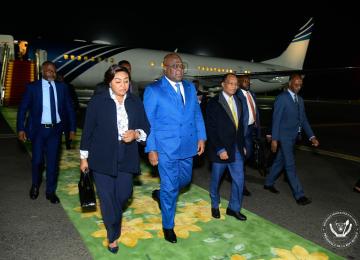 Arrivée du président de la République  à Addis-Abeba 