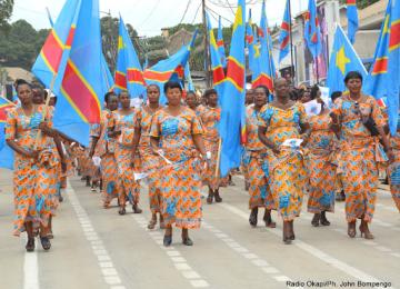 Un défilé des femmes à Kinshasa  lors de la célébration du 8 mars