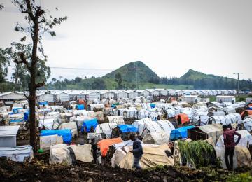 Un camp des déplacés en RDC. Photo d'illustration