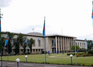 Le Palais présidentiel à Kinshasa