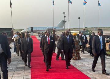 Le Premier Ministre Sama Lukonde a accueilli le président Théodore Obiang Nguema de la Guinée Équatoriale 