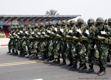 Les FARDC lors d'un défilé militaire