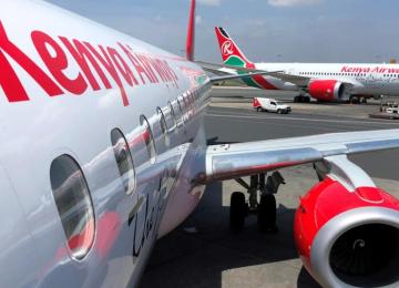 Un appareil de Kenya Airways 