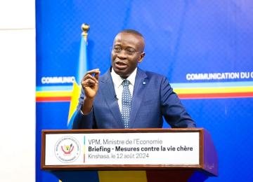 Le VPM en charge de l'économie Mukoko Samba