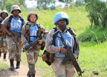 Les casques bleus en opération en RDC