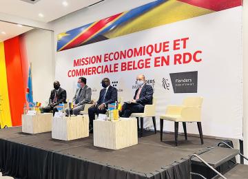 Ici, la mission économique Belge à Kinshasa en mars 2022