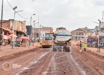 Construction des routes. Photo d'illustration