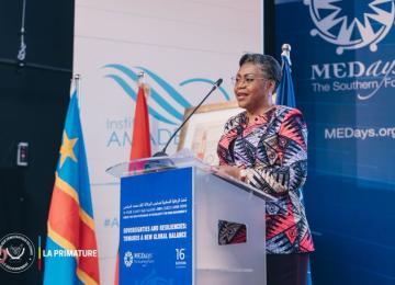 Judith Suminwa au forum medays 2024