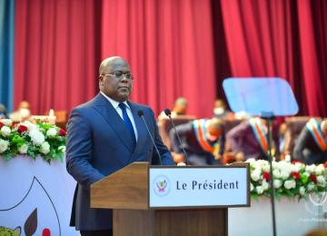 Félix Tshisekedi, lors du discours sur l'état de la nation