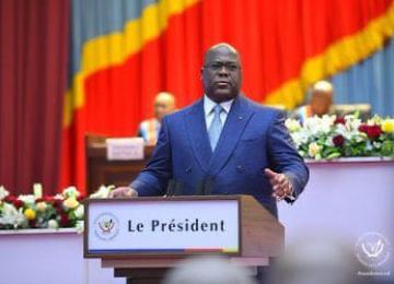 Félix Tshisekedi, lors du discours sur l'état de la nation