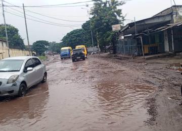 L'état des routes à Kinshasa. Photo Deskeco