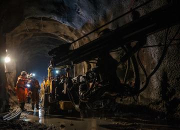 Les miniers en pleine exploitation. Ph. Droits tiers 