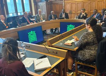 Julien Paluku devant le parlement britannique  à Londres 