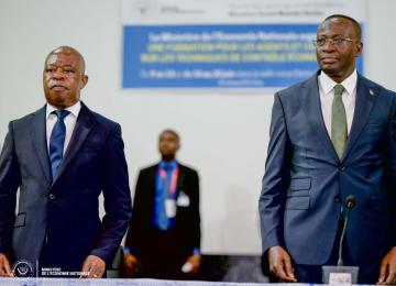 Mukoko Samba, ministre congolais de l'économie nationale 
