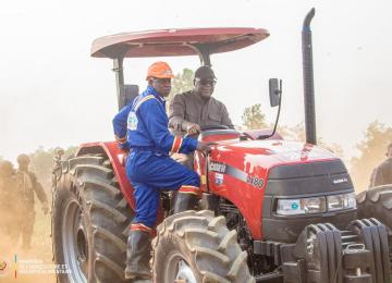 Félix Tshisekedi lors du lancement de la campagne agricole 