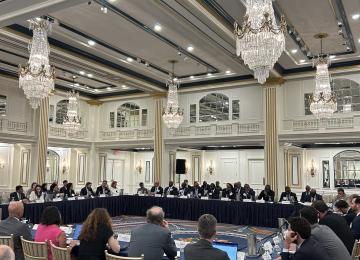 Photo prise lors de cette table ronde stratégique organisée aux Etats-Unis pour dynamisation des minéraux critiques et du corridor de Lobito