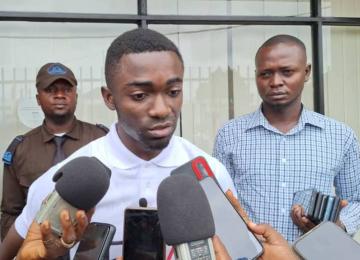 Chançard Bolukola, Coordonnateur Ad-interim de Frivao lors d'une interview