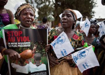 Photo d'illustration de femmes congolaises, victimes de violences sexuelles de conflits armés en RDC 