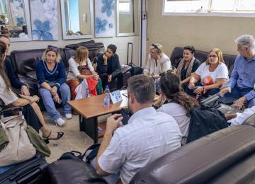 La délégaion de huit députés européens en mission en RDC