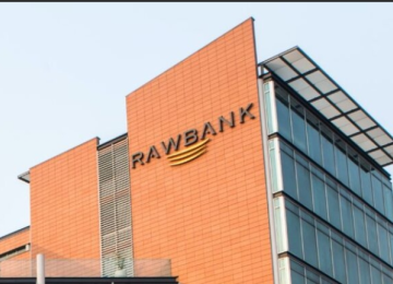 ILLUSTRATION : Bâtiment de la Rawbank, une des banques commerciales en RDC, signataire du communiqué
