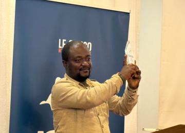 Simplice Kapipa, lauréat du prix Kanyaka 2