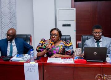 Les responsables de FRIVAO en atelier à Kinshasa.