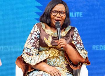 Marie Nyange Ndambo, ministre de l'Environnement.