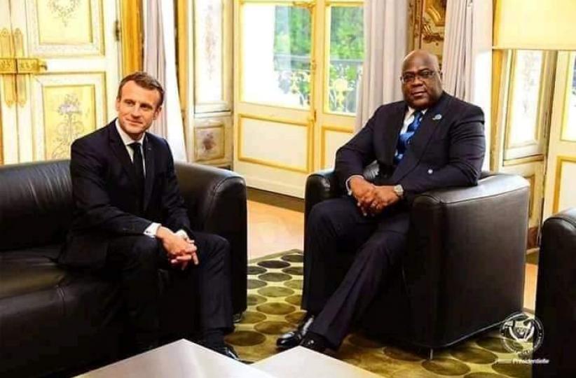 félix tshisekedi et Emmanuel Macron