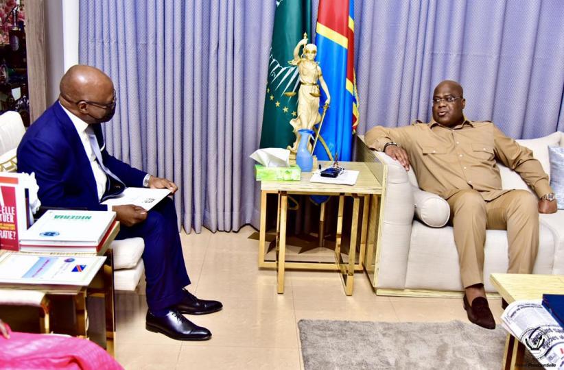 Félix et le ministre Béninois des affaires étrangères 