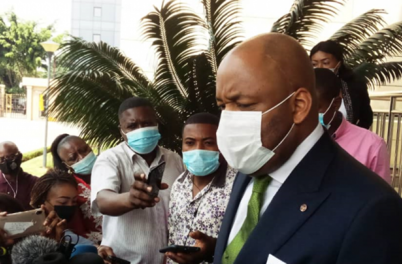 Sénateur Mobutu Giala, après sa rencontre avec le premier ministre Sama Lukonde. Ph. droits tiers.
